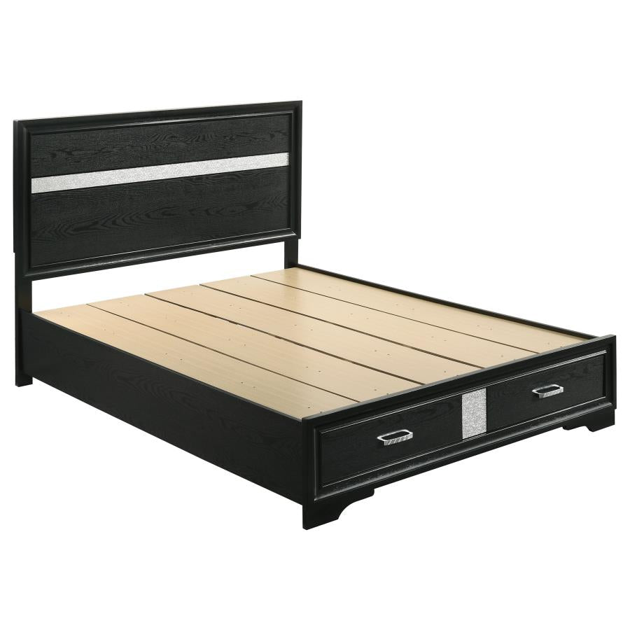 Miranda 4-piece Queen Bedroom Set Black-3