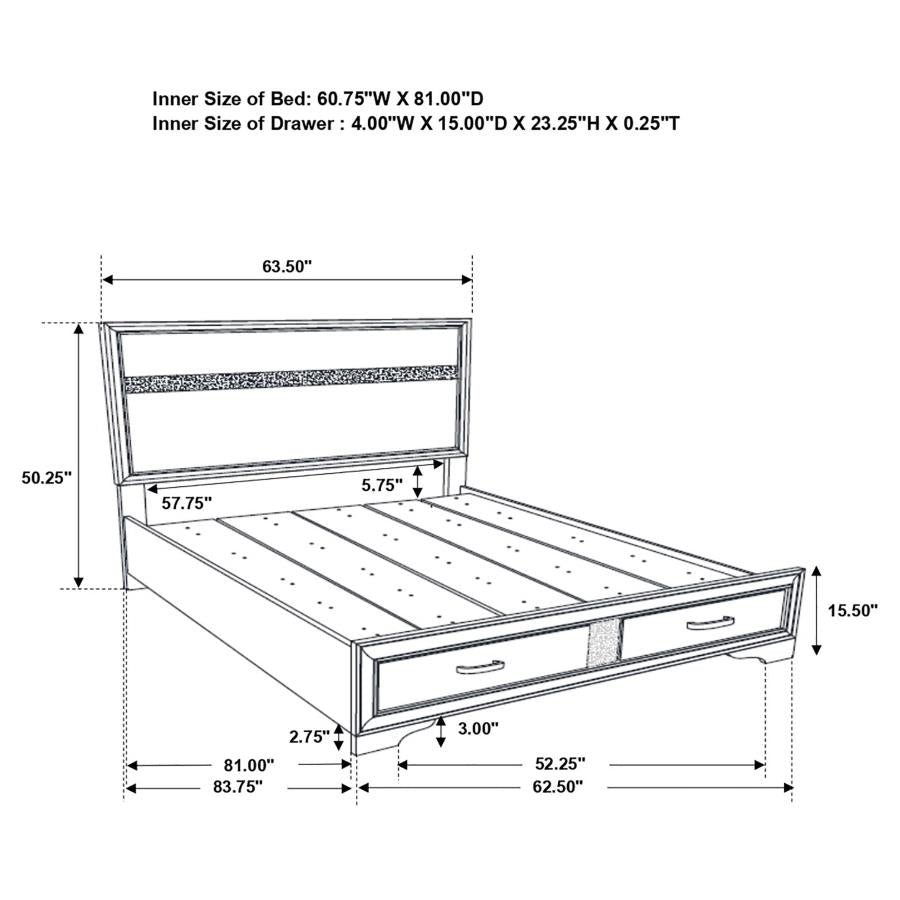 Miranda 4-piece Queen Bedroom Set Black-17