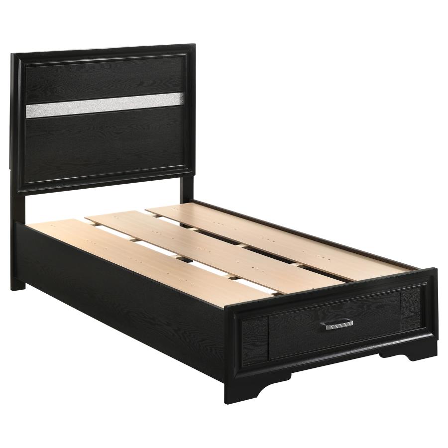 Miranda 5-piece Twin Bedroom Set Black-zoom-3