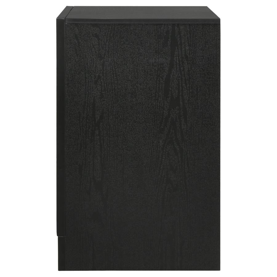 Miranda 3-drawer Nightstand Bedside Table Black-zoom-5