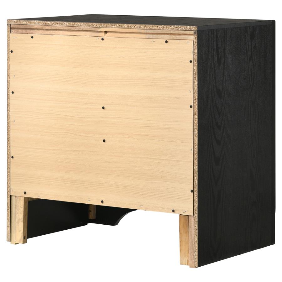 Miranda 3-drawer Nightstand Bedside Table Black-zoom-8
