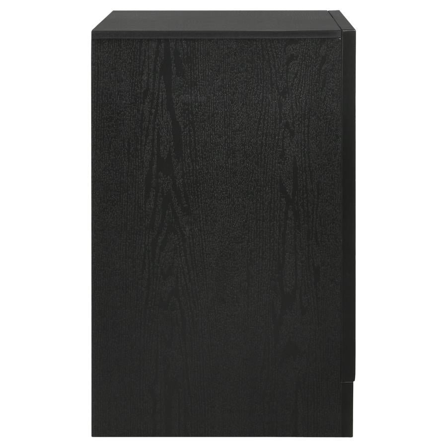 Miranda 3-drawer Nightstand Bedside Table Black-zoom-9