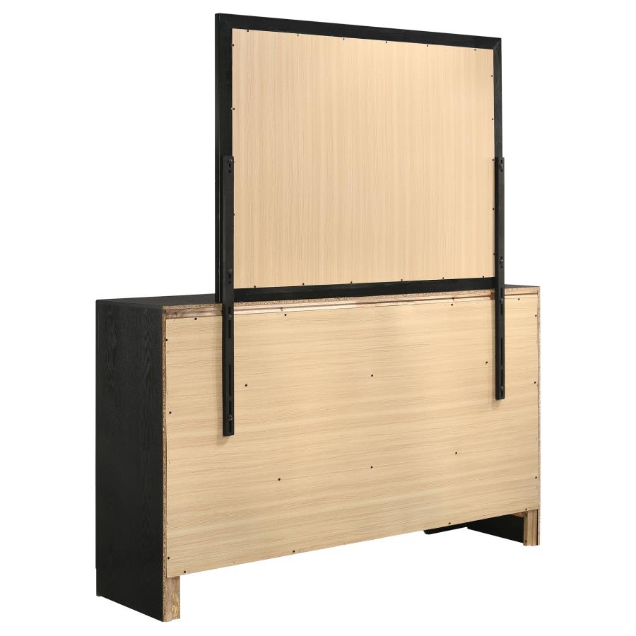 Miranda 7-drawer Dresser with Mirror Black-zoom-6