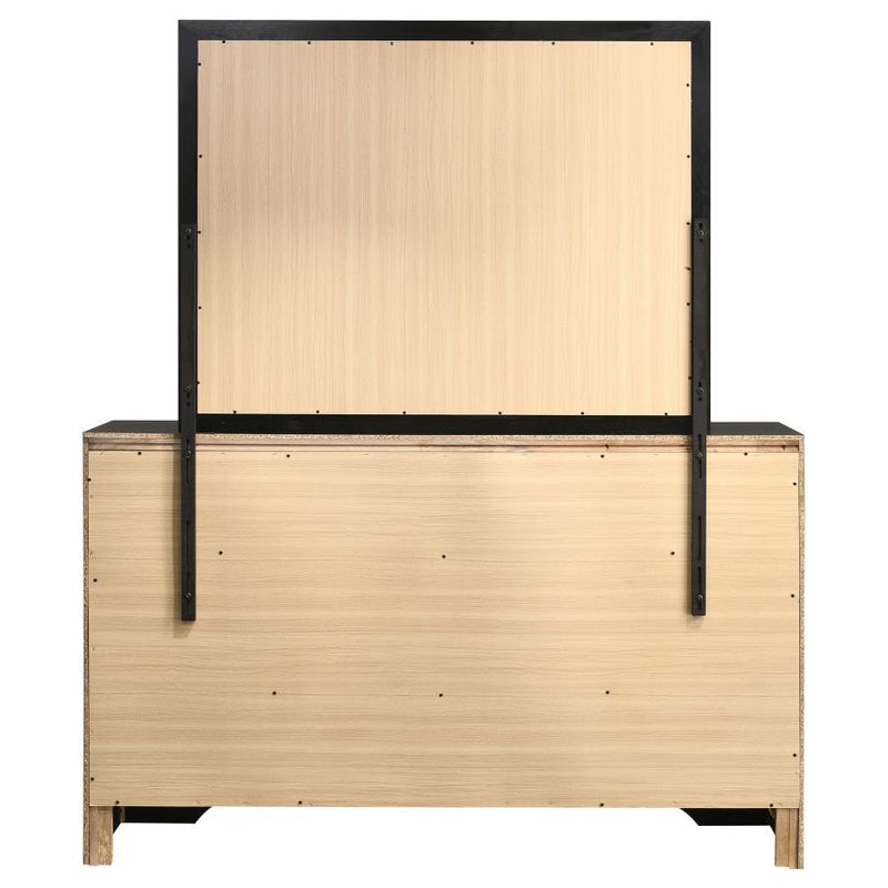 Miranda 7-drawer Dresser with Mirror Black-zoom-