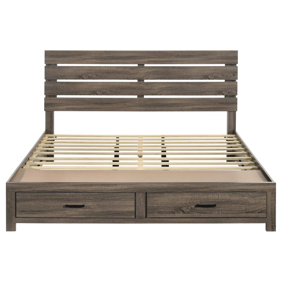 Brantford Wood Eastern King Storage Panel Bed Barrel Oak-zoom-5