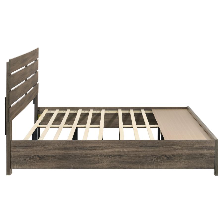 Brantford Wood Eastern King Storage Panel Bed Barrel Oak-zoom-7