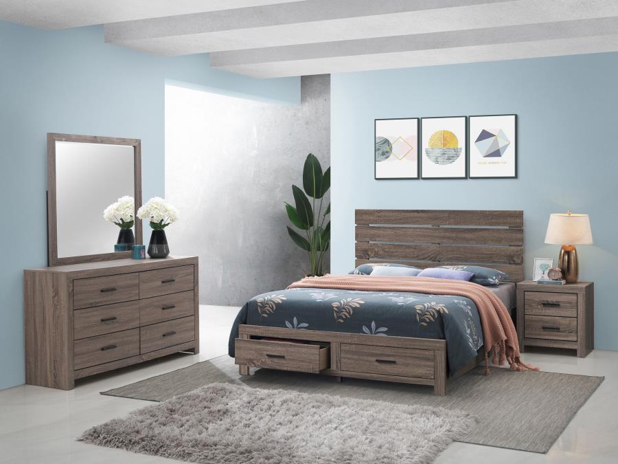 Brantford 4-piece Queen Bedroom Set Barrel Oak-1