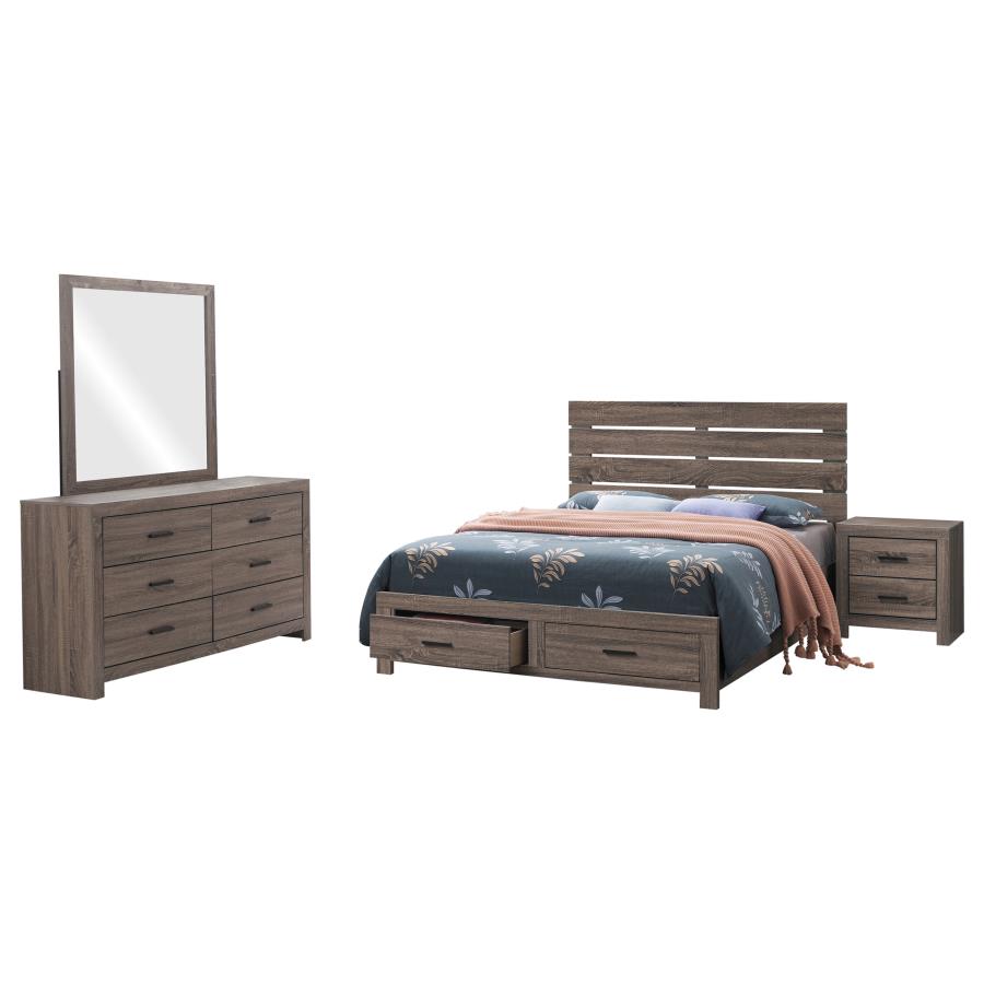 Brantford 4-piece Queen Bedroom Set Barrel Oak-zoom-2
