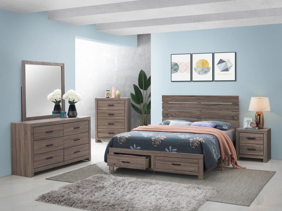 Brantford 5-piece Queen Bedroom Set Barrel Oak-1