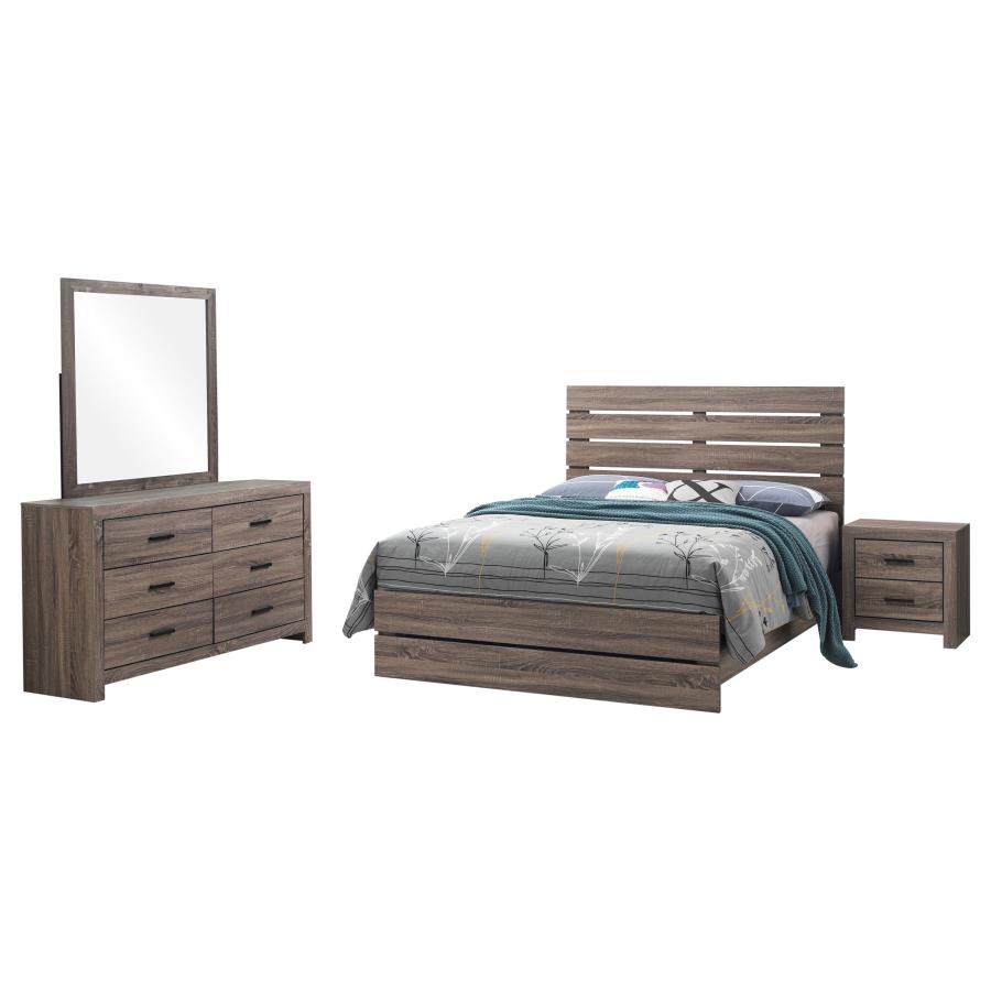 Brantford 4-piece Eastern King Bedroom Set Barrel Oak-2