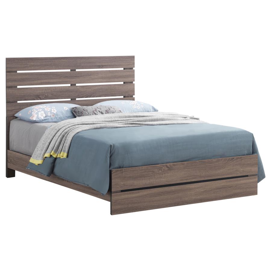 Brantford Wood Eastern King Panel Bed Barrel Oak-3