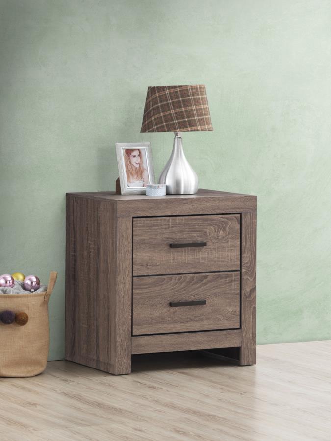 Brantford 2-drawer Nightstand Barrel Oak-2
