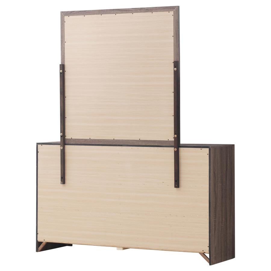 Brantford 6-drawer Dresser with Mirror Barrel Oak-zoom-8