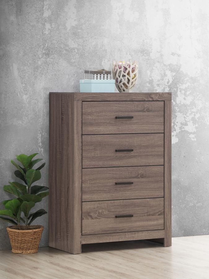 Brantford 4-drawer Bedroom Chest Barrel Oak-2