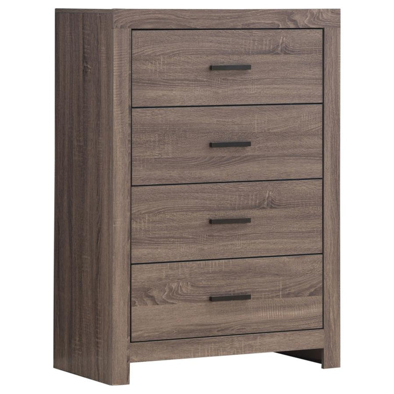 Brantford 4-drawer Bedroom Chest Barrel Oak-zoom-