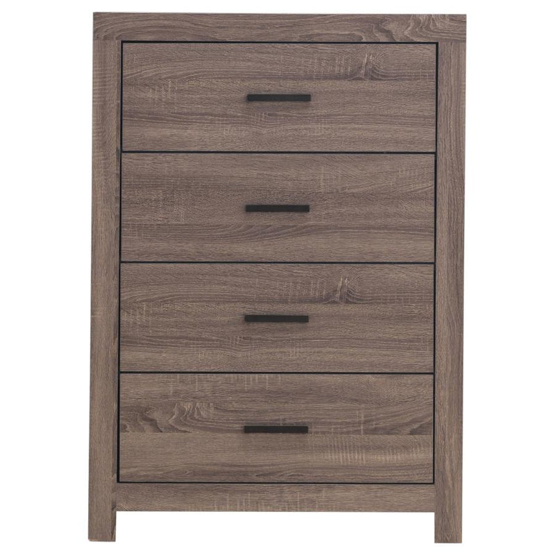 Brantford 4-drawer Bedroom Chest Barrel Oak-zoom-