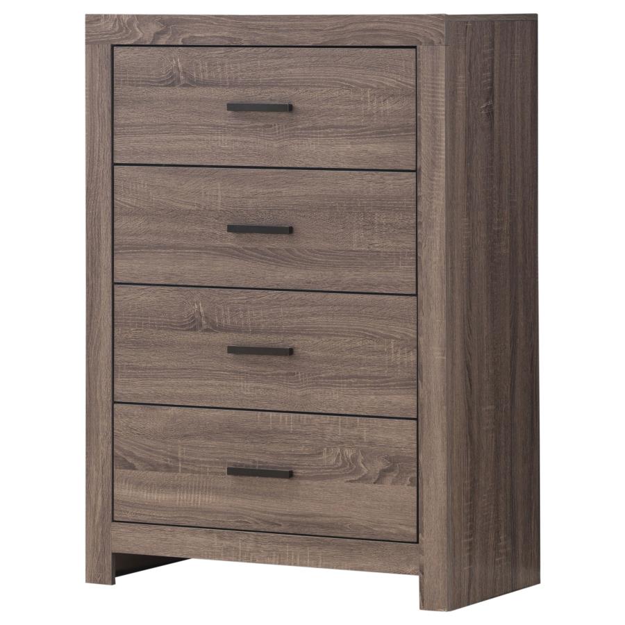 Brantford 4-drawer Bedroom Chest Barrel Oak-zoom-4