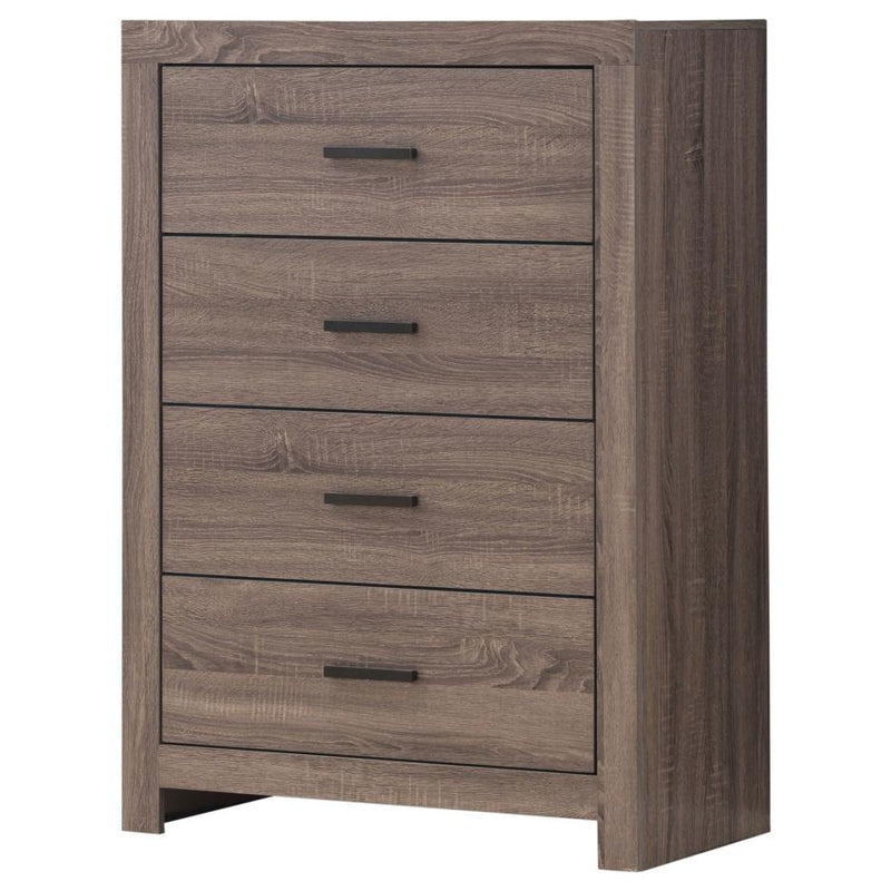 Brantford 4-drawer Bedroom Chest Barrel Oak-zoom-