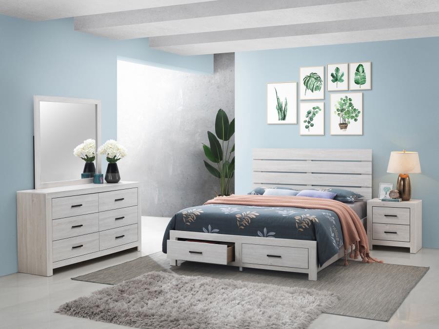 Brantford 4-piece Eastern King Bedroom Set Coastal White-1