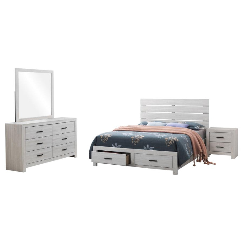 Brantford 4-piece Eastern King Bedroom Set Coastal White-zoom-