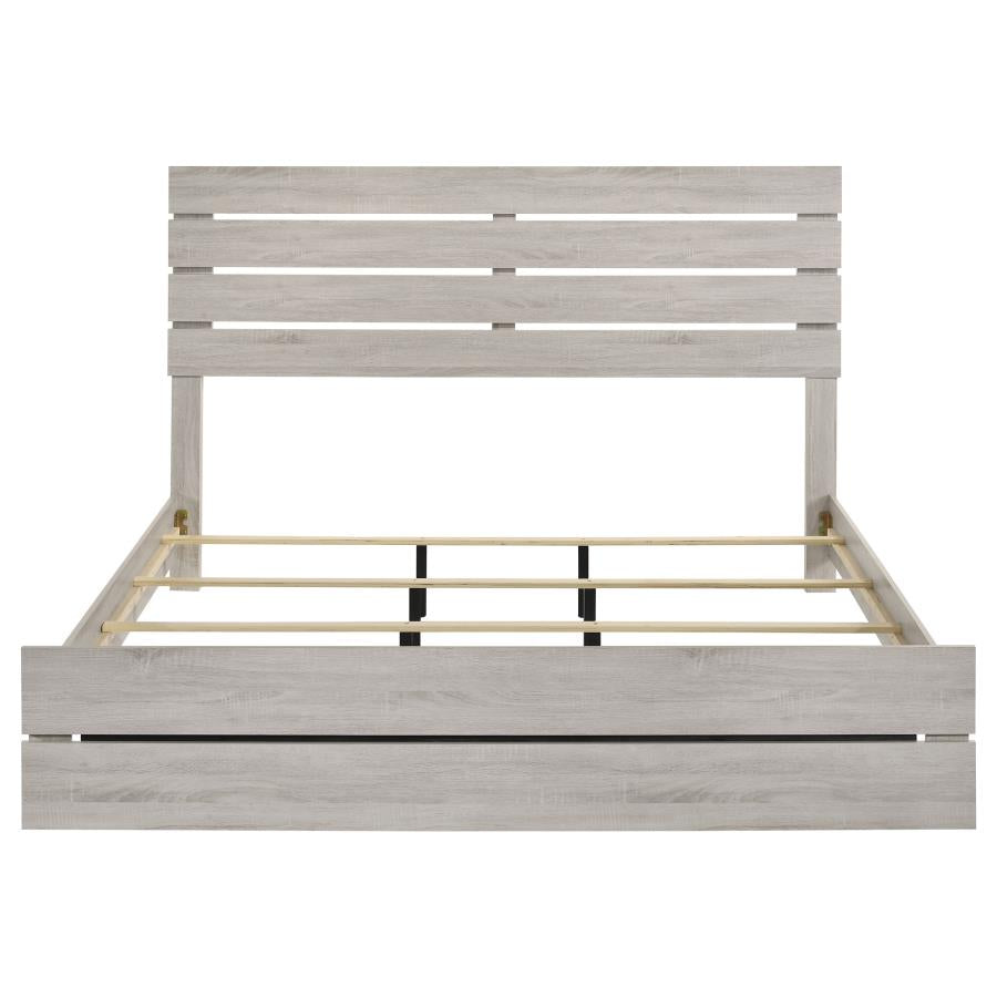 Brantford Wood Eastern King Panel Bed Coastal White-4