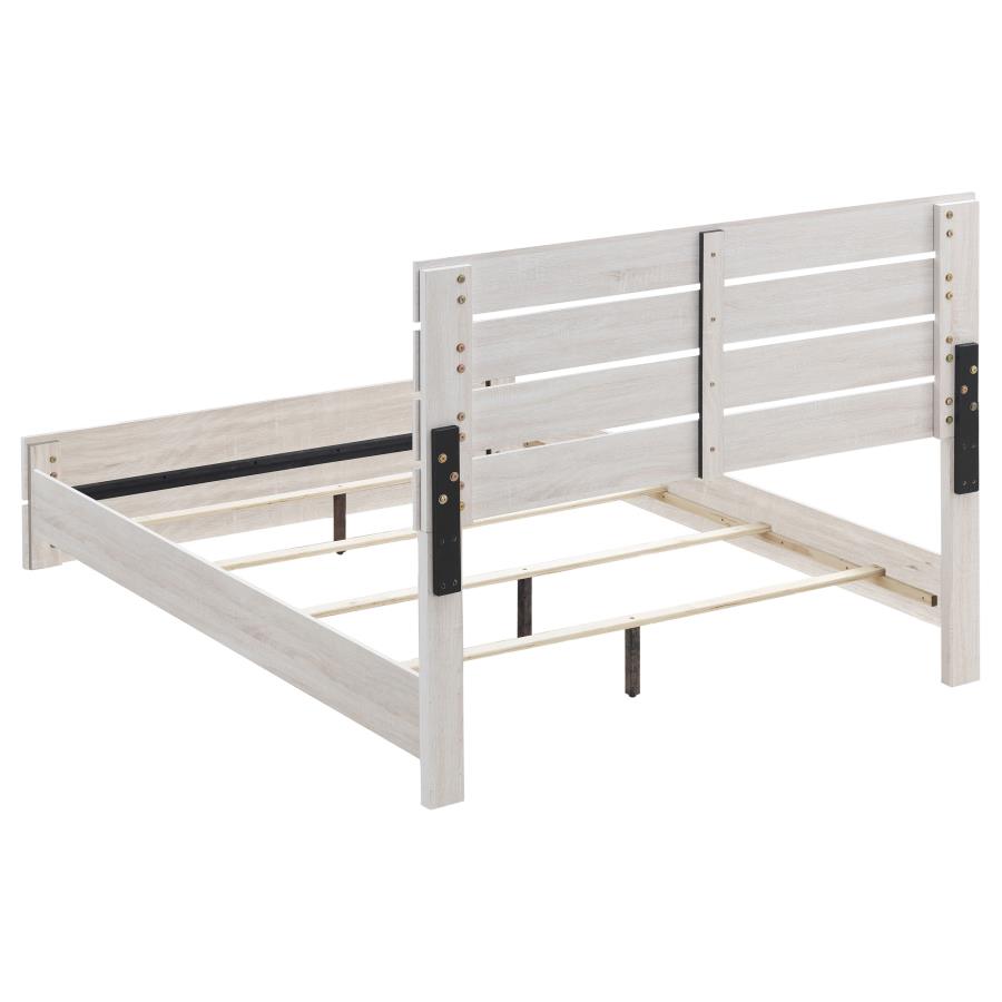 Brantford Wood Queen Panel Bed Coastal White-4