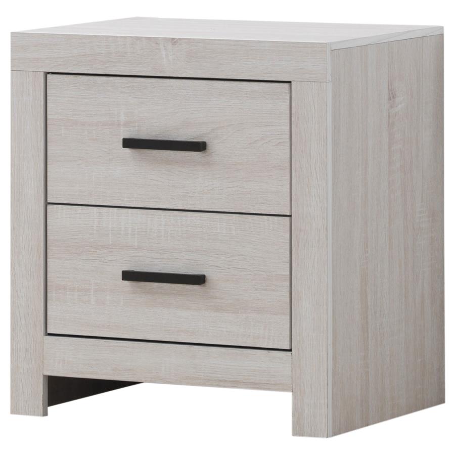 Brantford 2-drawer Nightstand Coastal White-4