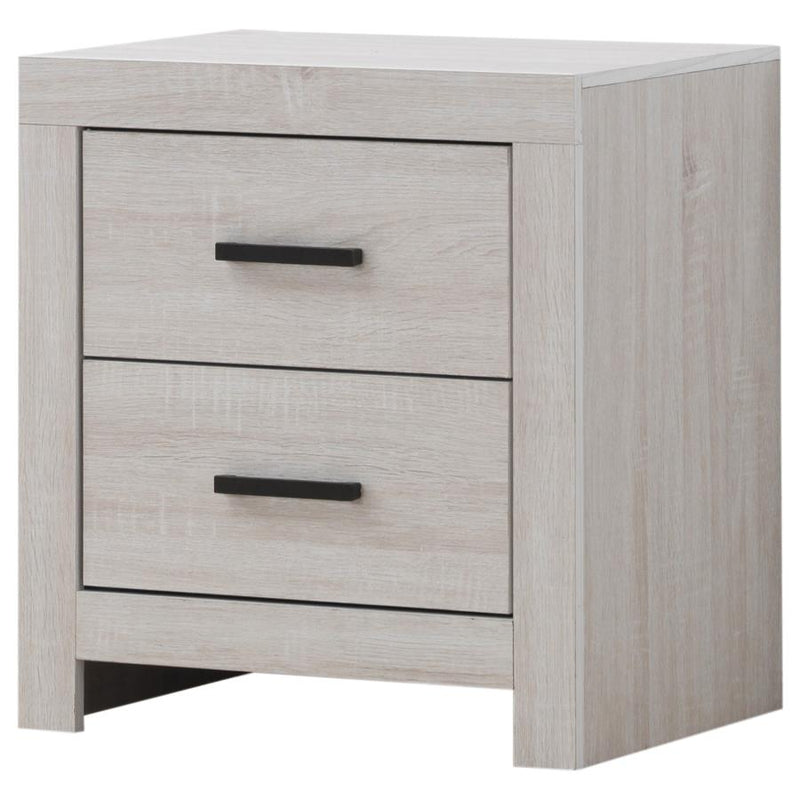 Brantford 2-drawer Nightstand Coastal White-zoom-