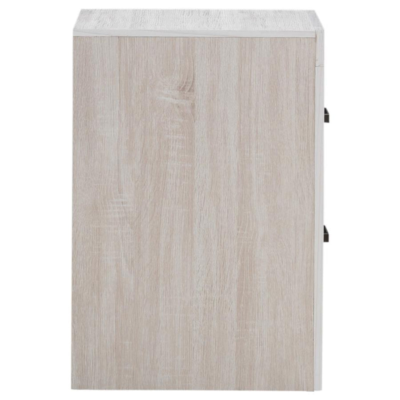 Brantford 2-drawer Nightstand Coastal White-zoom-