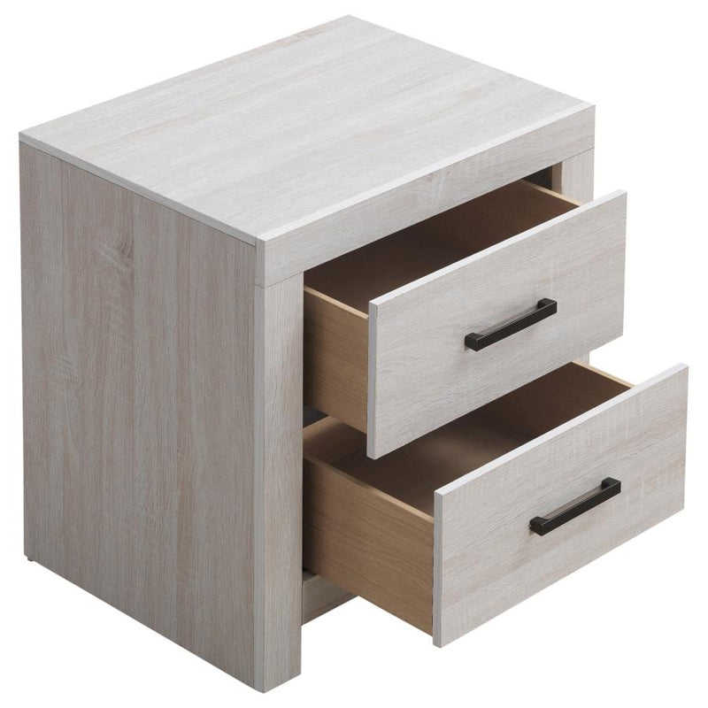 Brantford 2-drawer Nightstand Coastal White-zoom-