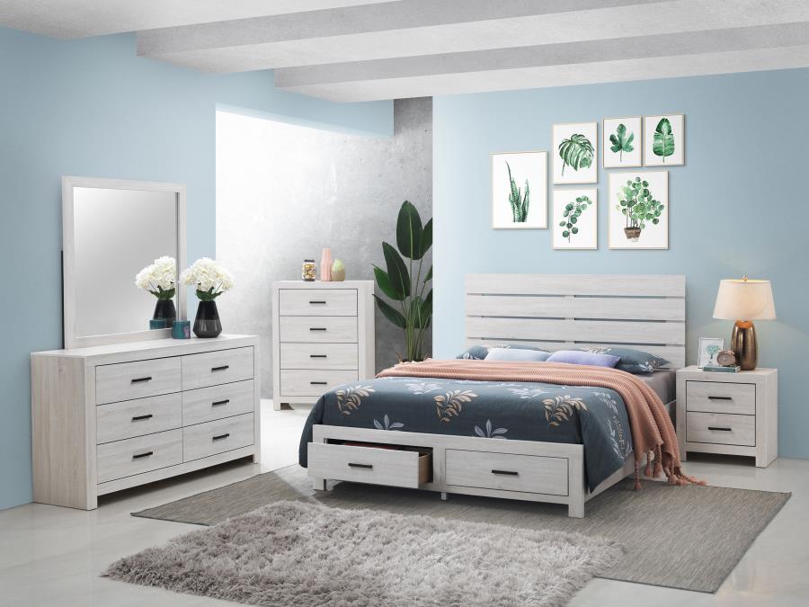 Brantford 2-drawer Nightstand Coastal White-14