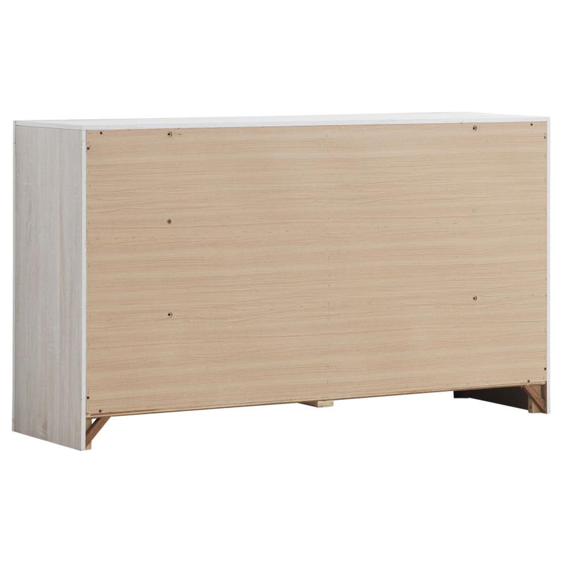 Brantford 6-drawer Dresser Coastal White-zoom-
