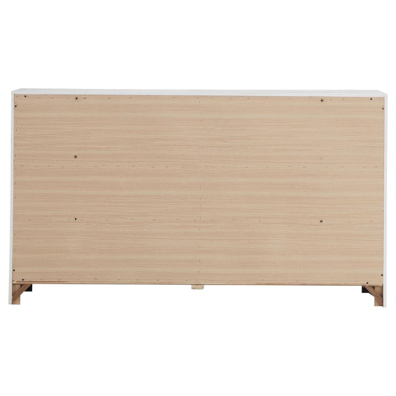 Brantford 6-drawer Dresser Coastal White-zoom-