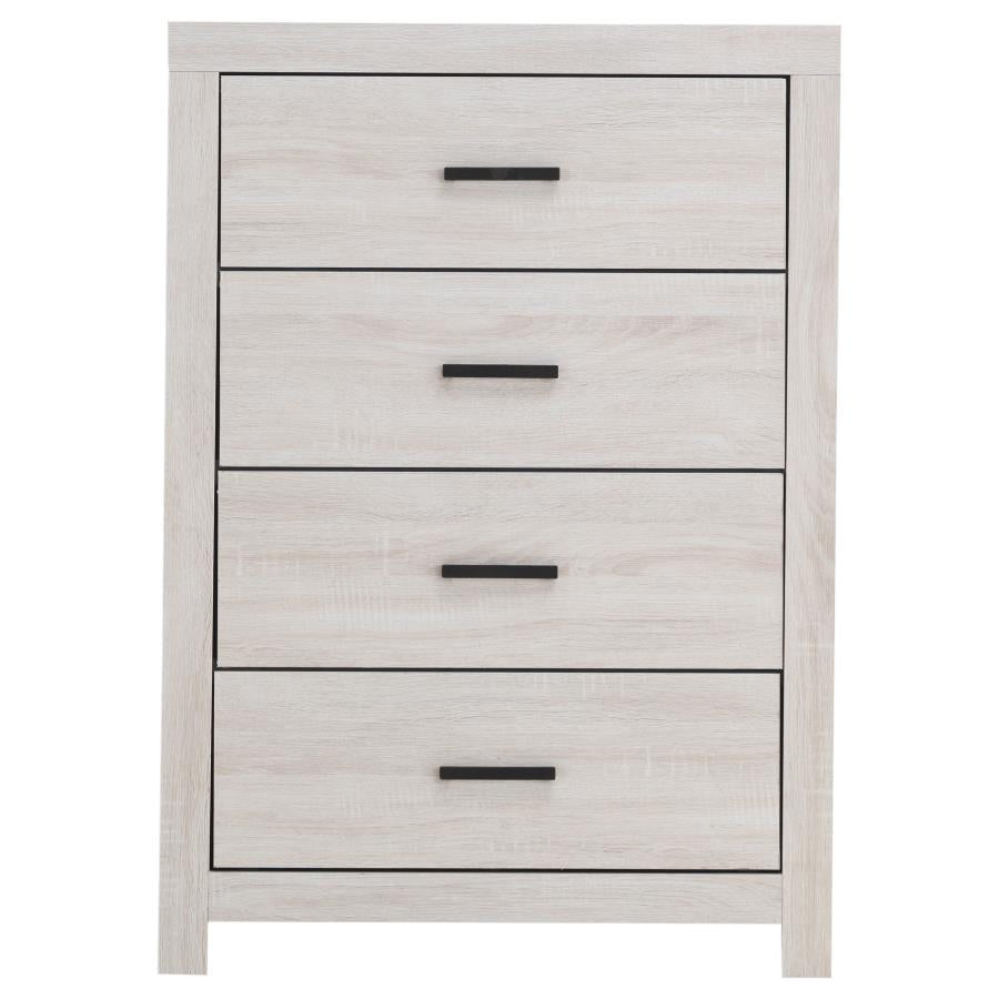 Brantford 4-drawer Bedroom Chest Coastal White-zoom-3