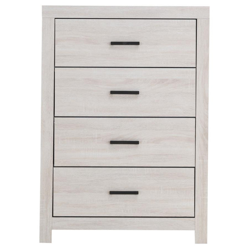Brantford 4-drawer Bedroom Chest Coastal White-zoom-