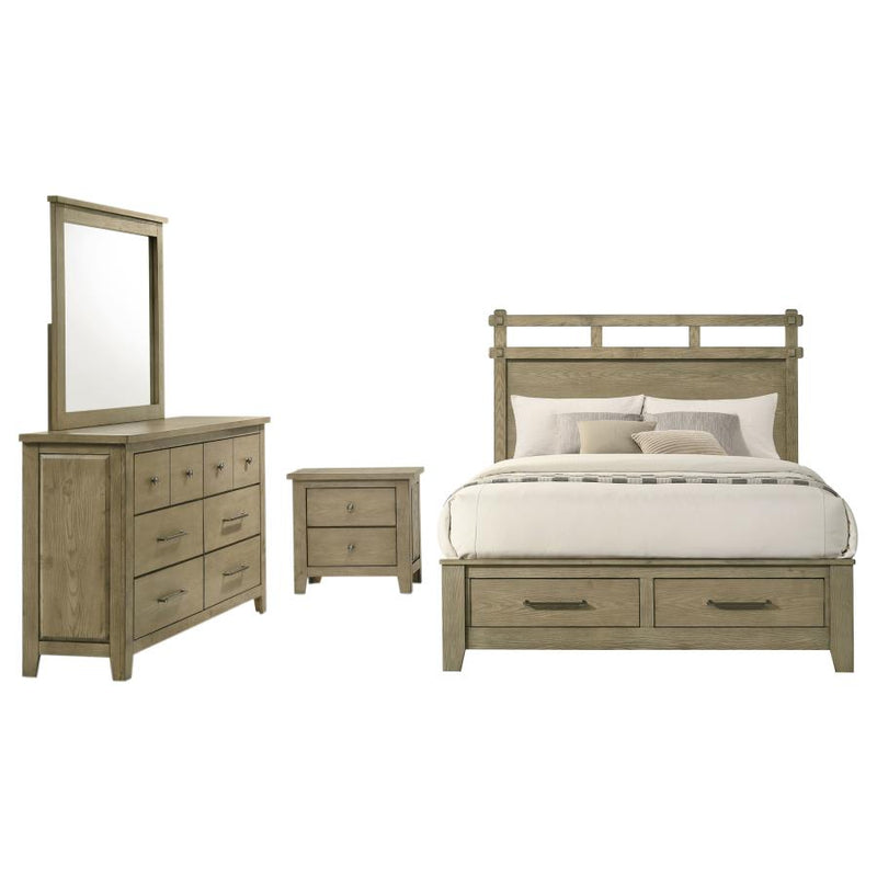 Hazlewood 4-piece Eastern King Bedroom Set Vineyard Oak-zoom-