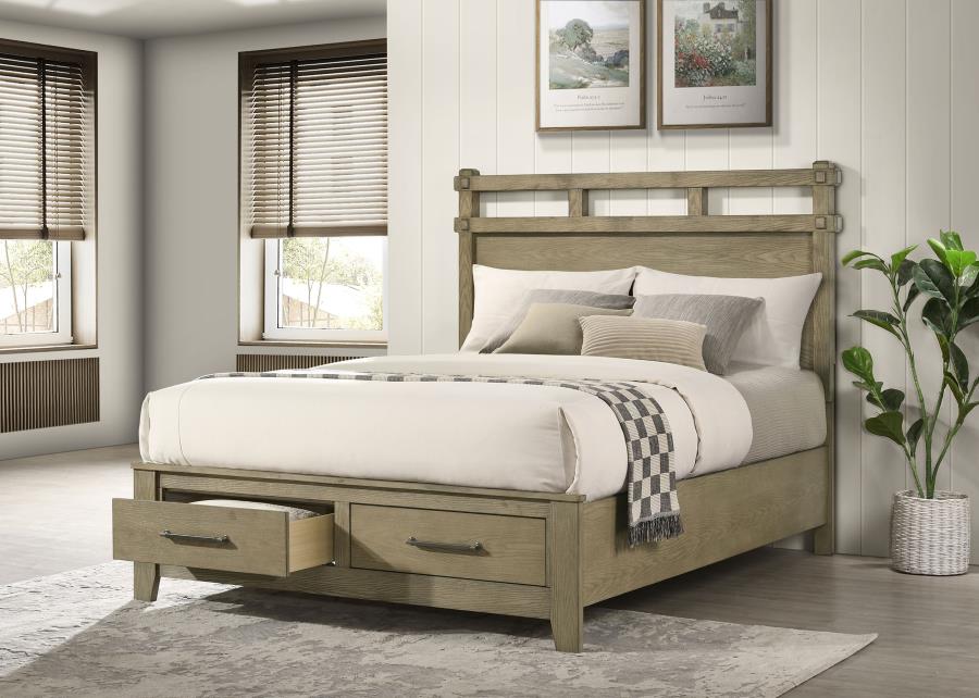 Hazlewood 59-inch Eastern King Storage Bed Vineyard Oak-zoom-2