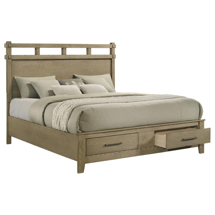 Hazlewood 59-inch Eastern King Storage Bed Vineyard Oak-3