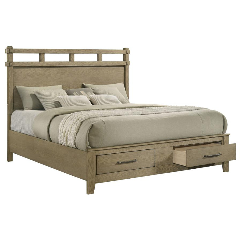 Hazlewood 59-inch Eastern King Storage Bed Vineyard Oak-zoom-