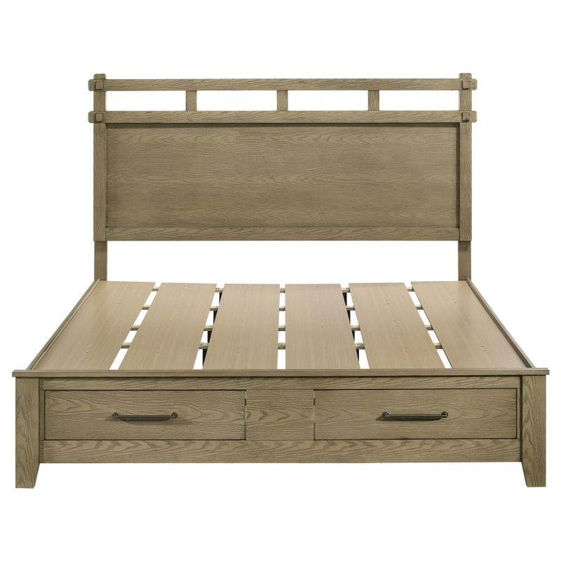 Hazlewood 59-inch Eastern King Storage Bed Vineyard Oak-zoom-