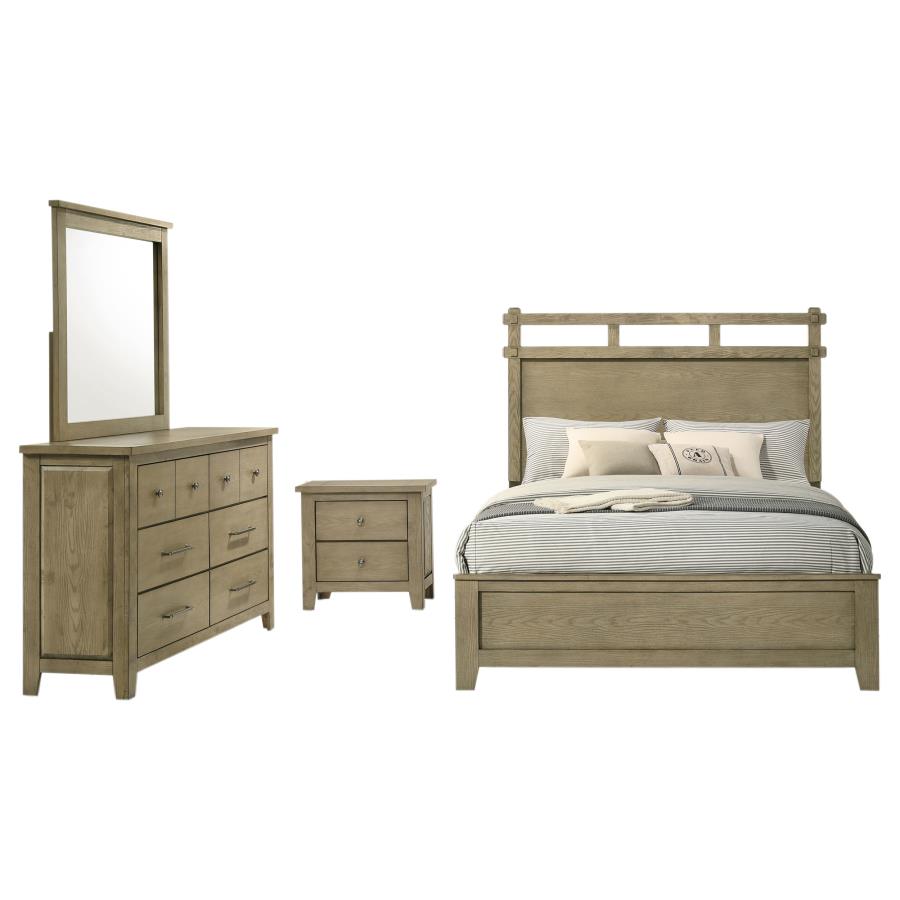 Hazlewood 4-piece Queen Bedroom Set Vineyard Oak-2