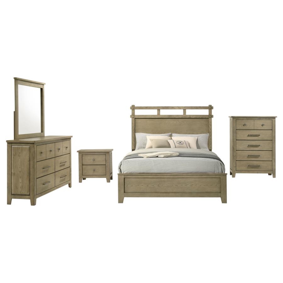 Hazlewood 5-piece Queen Bedroom Set Vineyard Oak-2