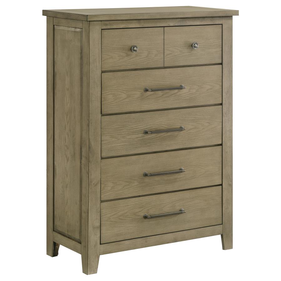 Hazlewood 5-piece Queen Bedroom Set Vineyard Oak-11