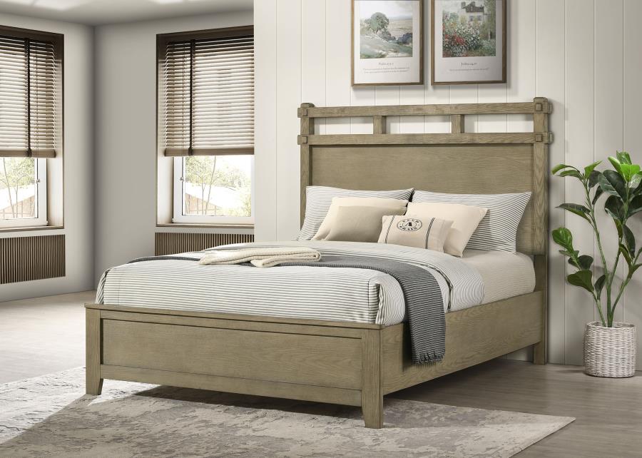 Hazlewood 61-inch Queen Panel Bed Vineyard Oak-2