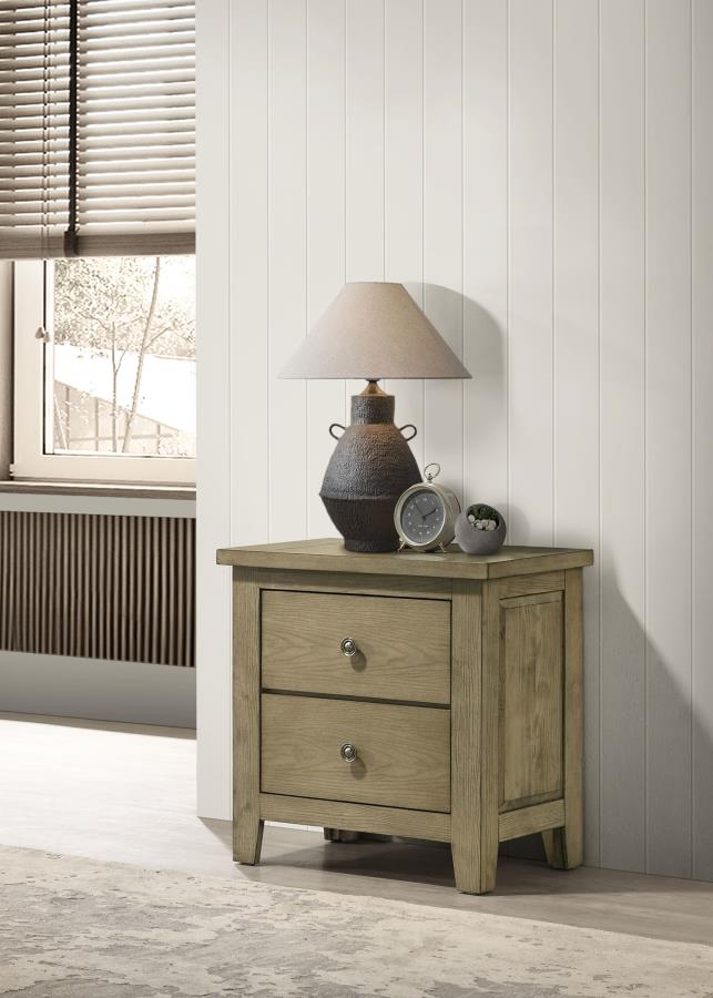 Hazlewood 2-drawer Nightstand Bedside Table Vineyard Oak-2