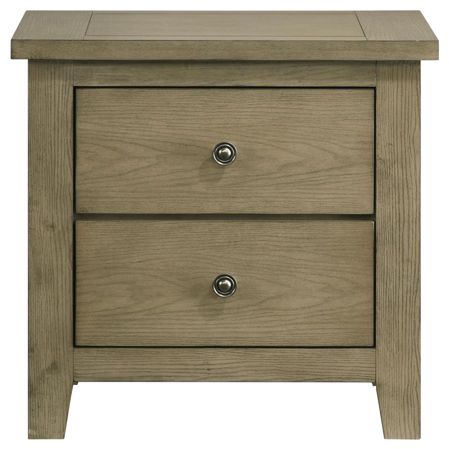 Hazlewood 2-drawer Nightstand Bedside Table Vineyard Oak-3