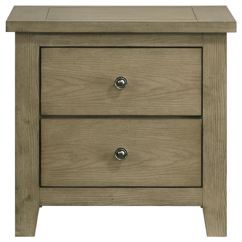 Hazlewood 2-drawer Nightstand Bedside Table Vineyard Oak-zoom-