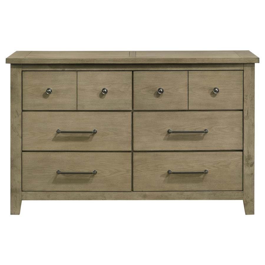 Hazlewood 6-drawer Bedroom Dresser Cabinet Vineyard Oak-zoom-3