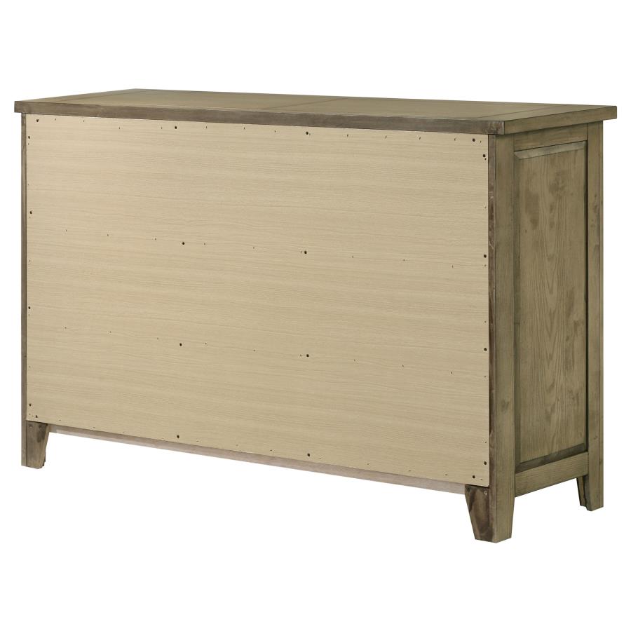 Hazlewood 6-drawer Bedroom Dresser Cabinet Vineyard Oak-8
