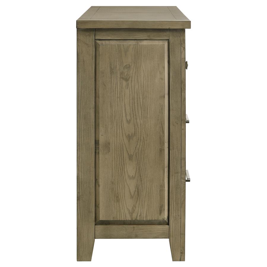 Hazlewood 6-drawer Bedroom Dresser Cabinet Vineyard Oak-zoom-9